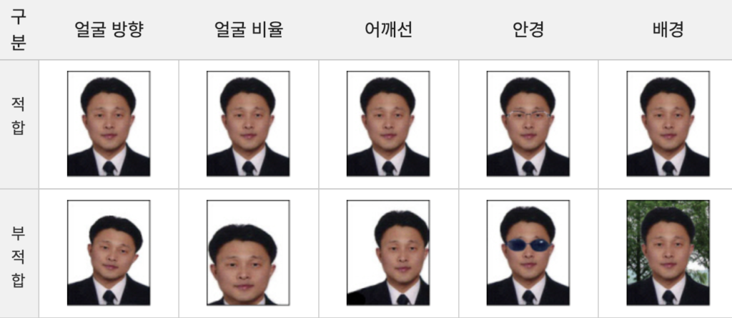 국제운전면허증 사진규격