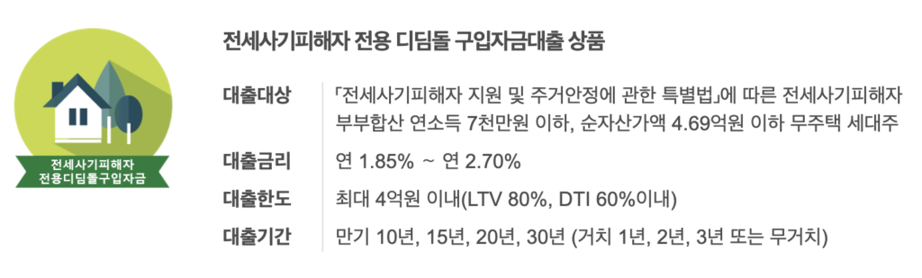 전세사기피해자 전용 대출 개요