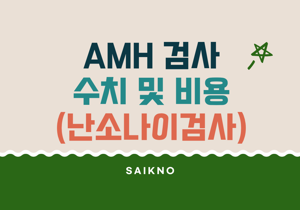 AHM 검사(난소나이검사) 수치 및 비용