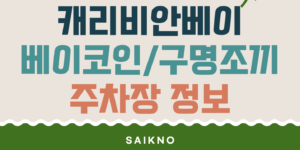 캐리비이나베이 베이코인, 구명조끼, 주차장 정보