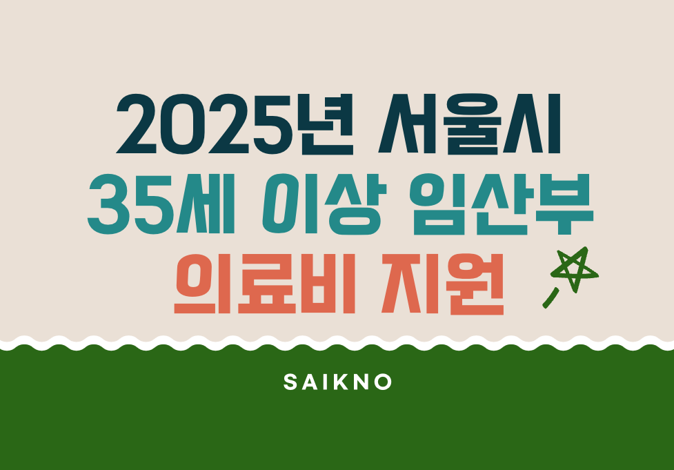 2025년 서울시 35세 이상 임산부 의료비 지원사업