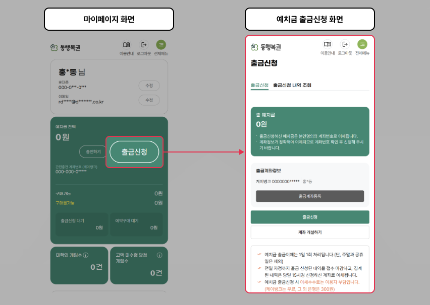 동행복권 예치금 출금방법