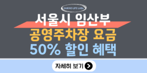 서울시 임산부 공영주차장 50% 할인 혜택 총정리
